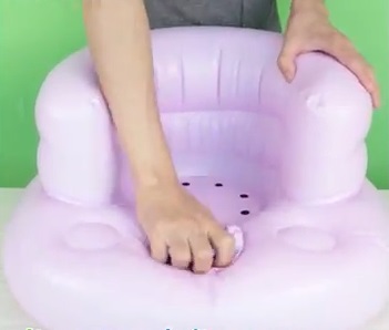 Cách xì hơi ghế tập ngồi Richell