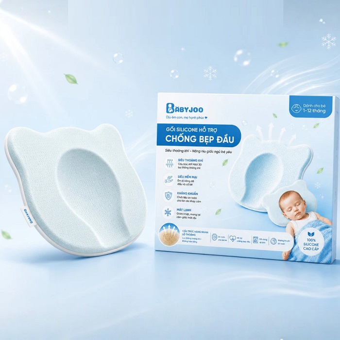 GỐI CHỐNG BẸP ĐẦU SILICONE BABYJOO