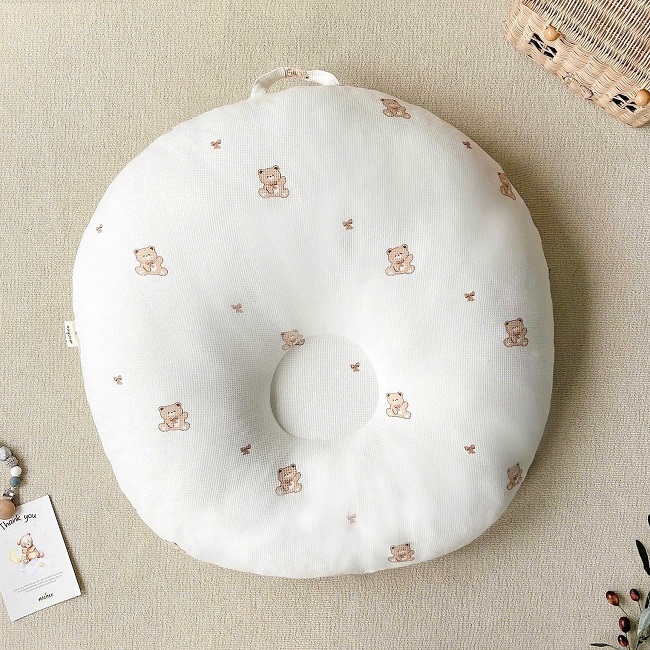 GỐI CHỐNG TRÀO NGƯỢC TRÒN MOCHEE COTTON JACQUARD