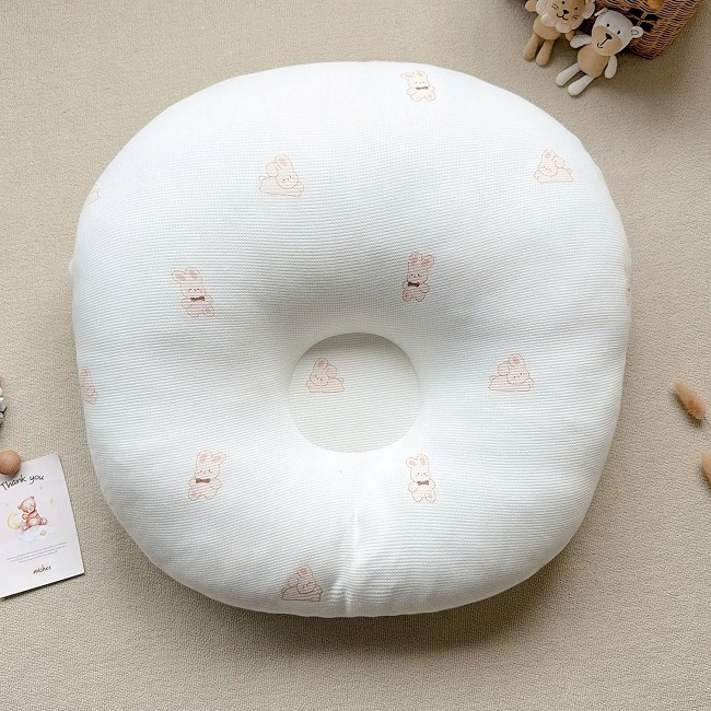 GỐI CHỐNG TRÀO NGƯỢC TRÒN MOCHEE COTTON JACQUARD