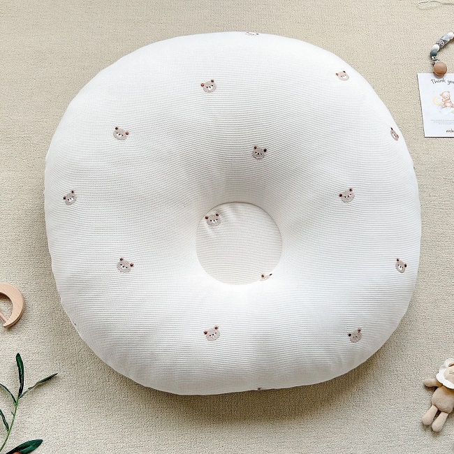 GỐI CHỐNG TRÀO NGƯỢC TRÒN MOCHEE COTTON WAFFLE