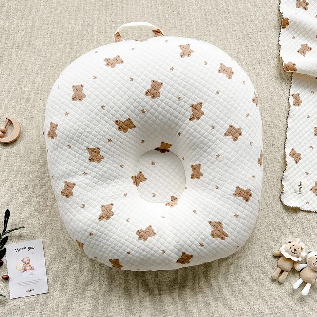 GỐI CHỐNG TRÀO NGƯỢC TRÒN MOCHEE LỤA COTTON