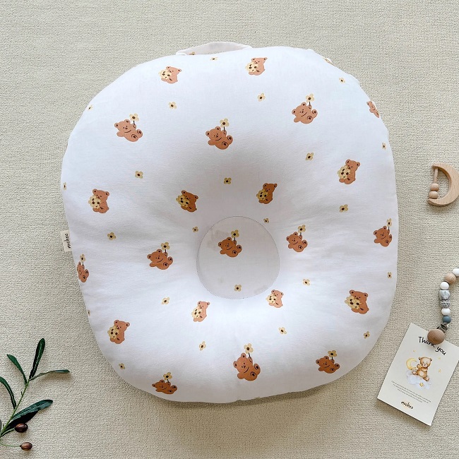 GỐI CHỐNG TRÀO NGƯỢC TRÒN MOCHEE VẢI XÔ COTTON