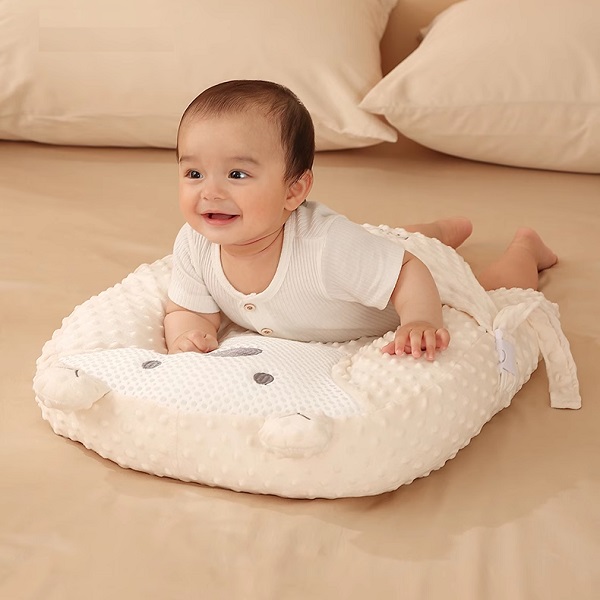 GỐI CHỐNG TRÀO NGƯỢC VÀ NẰM ÚP SẤP TUMMY TIME VEEOU CHO BÉ