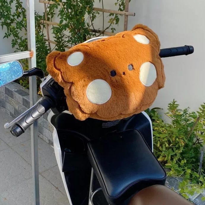 GỐI ĐI XE MÁY 1 ĐẦU HÌNH GẤU