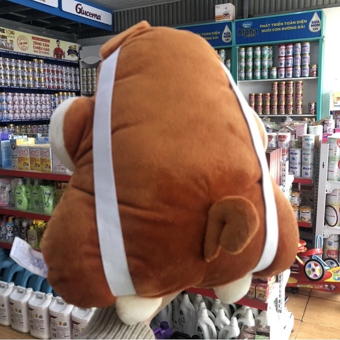 GỐI ĐI XE MÁY HÌNH CON SÓC