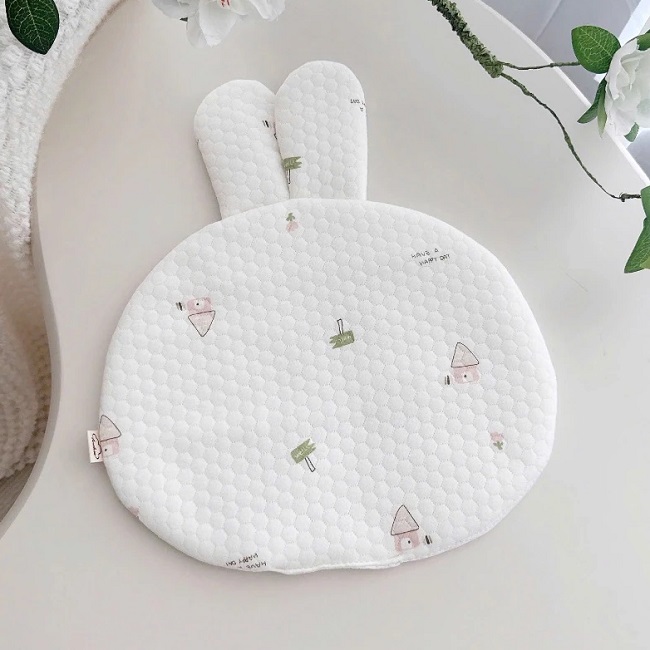 GỐI LÓT ĐẦU SƠ SINH ANCHEE HÌNH GẤU THỎ