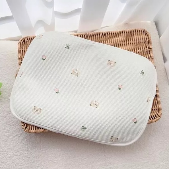 GỐI LÓT ĐẦU SƠ SINH COTTON WAFFLE