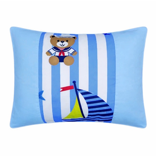 GỐI NẰM TRẺ EM HOMETEX VIỀN GÂN COTTON