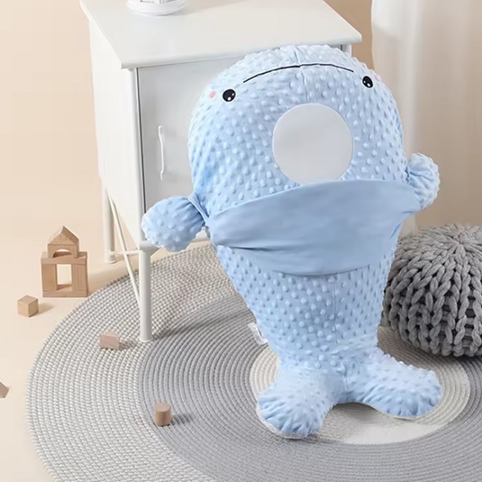 GỐI ÔM NẰM SẤP CÁ VOI CHO BÉ