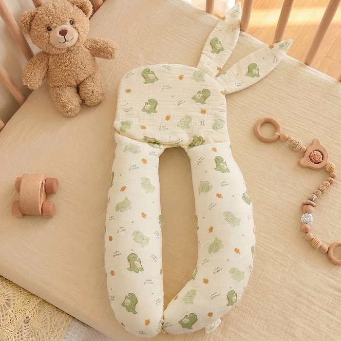 GỐI ÔM THỎ CHO BÉ SƠ SINH NẰM NGHIÊNG
