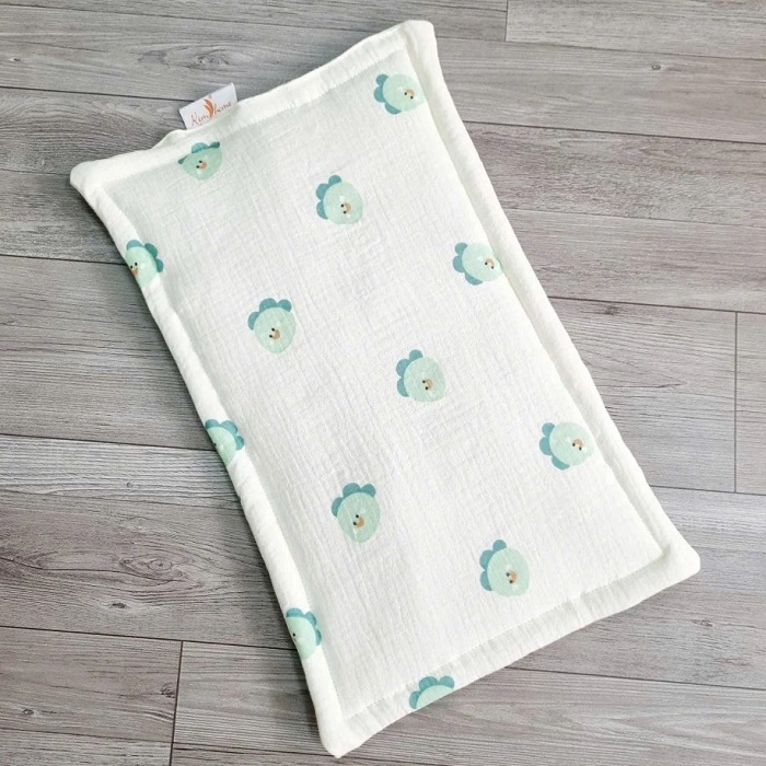 GỐI SƠ SINH MUSLIN 2 MẶT