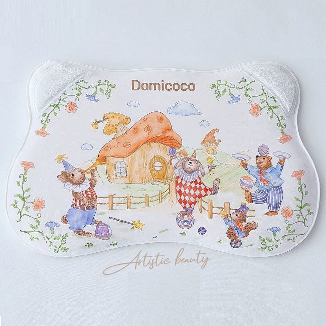Gối tai mèo mây silicone domicoco
